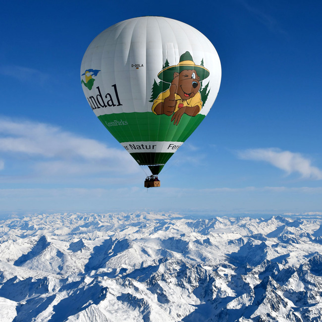 Alpenüberquerung im Heißluftballon
