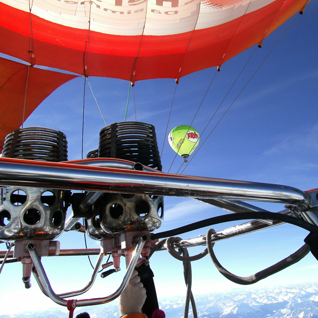 Alpenüberquerung im Heißluftballon
