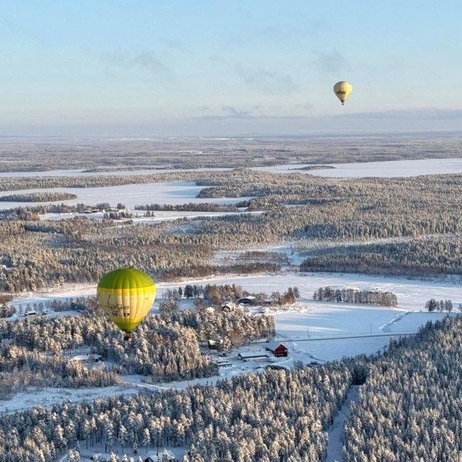 Ballonfahrt in Lappland
