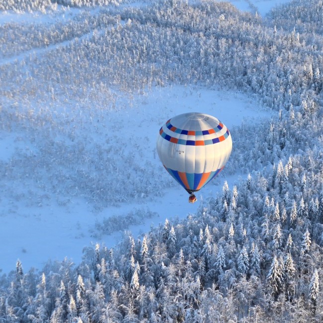 Ballonfahrt in Lappland
