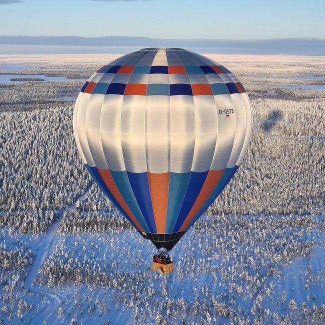 Ballonfahrt in Lappland