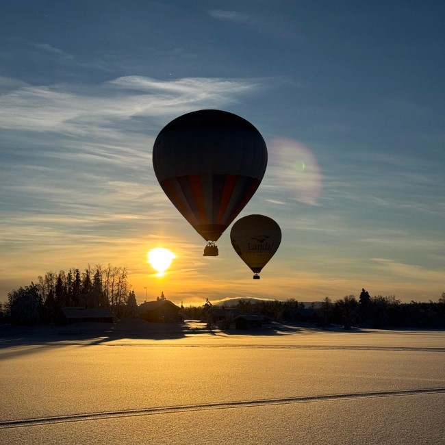 Ballonfahrt in Lappland